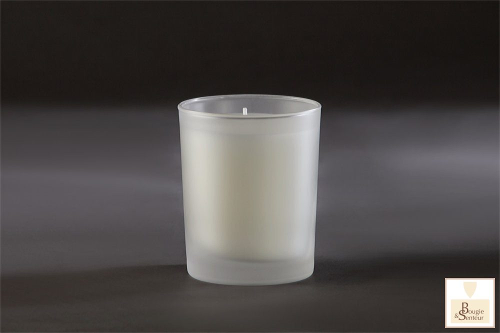 scented candle container frosted glass 180g ref.143D